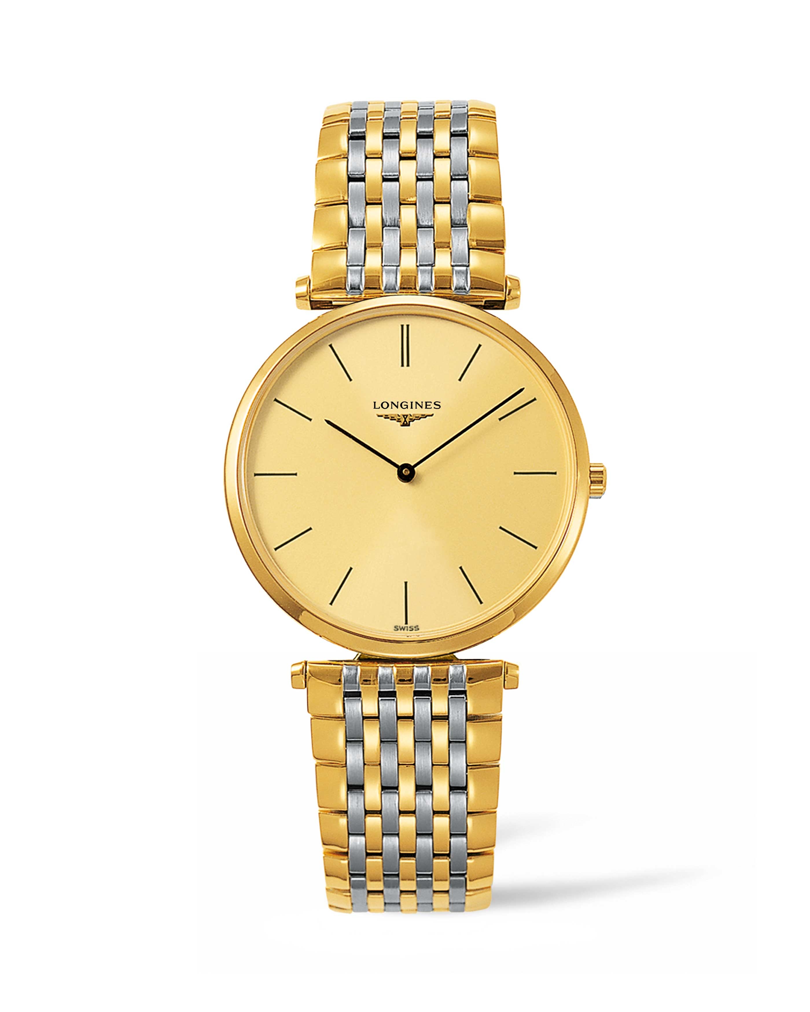 Longines L4.755.2.32.7 : La Grandes Classique Quartz 36  PVD / Champagne / Bracelet