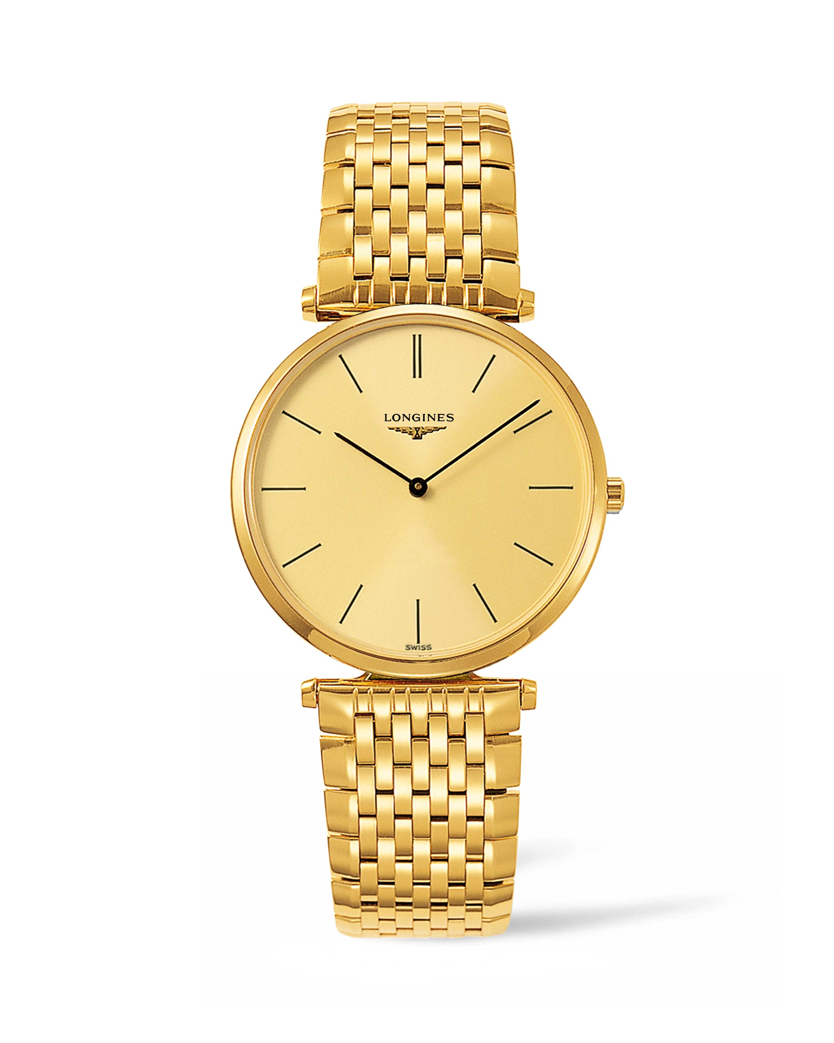 Longines L4.755.2.32.8 : La Grandes Classique Quartz 36 PVD / Champagne / Bracelet