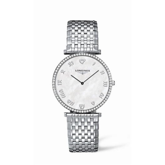 Longines L4.770.0.09.6 : La Grande Classique 37 Quartz Diamond Bezel