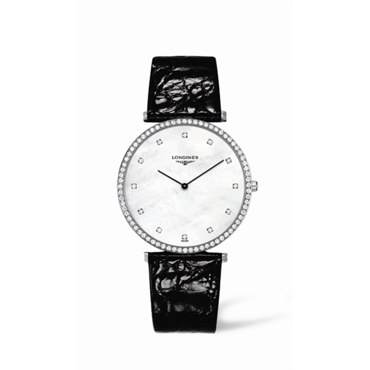 Longines L4.770.0.80.4 : La Grande Classique 37 Quartz Diamond Bezel