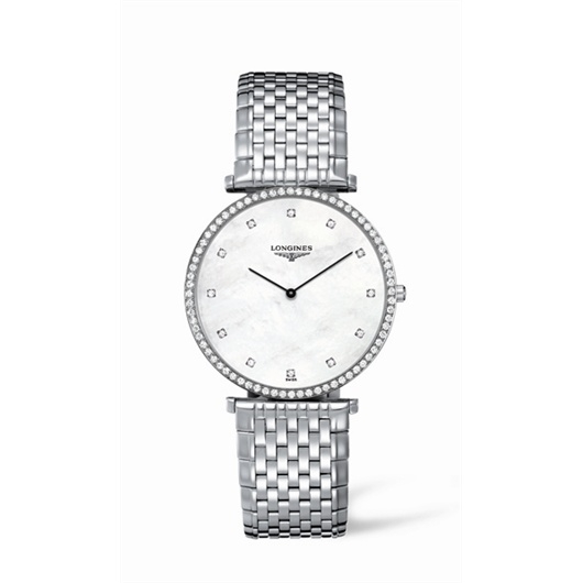 Longines L4.770.0.80.6 : La Grande Classique 37 Quartz Diamond Bezel MOP