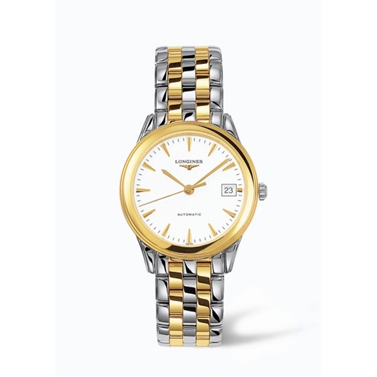 Longines L4.774.3.22.7 : Flagship 35.6 Automatic Two Tone White