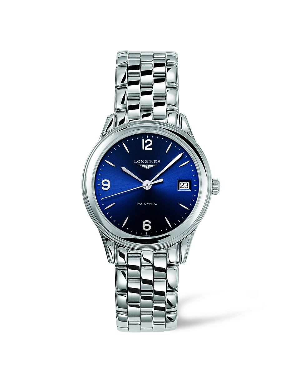 Longines L4.774.4.96.6 : Flagship 35.6 Automatic Stainless Steel Blue