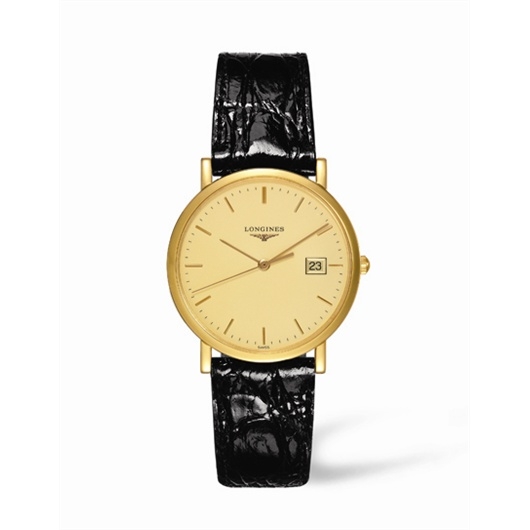Longines L4.777.6.32.2 : Presence 34 Quartz Gold