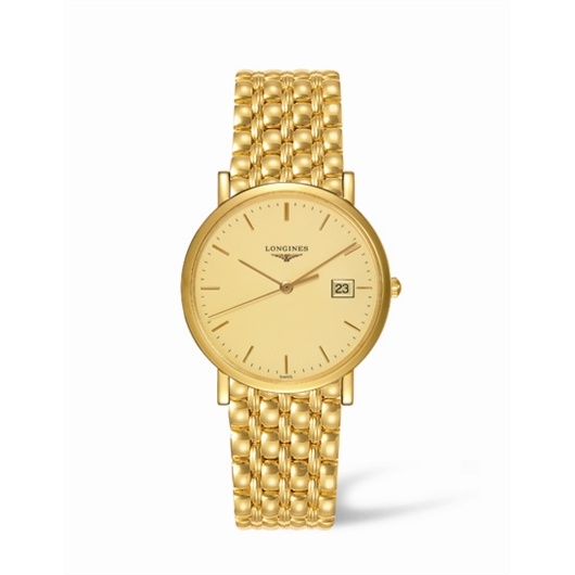 Longines L4.777.6.32.6 : Presence 34 Quartz Gold