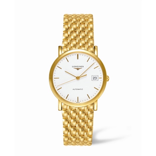 Longines L4.778.6.12.6 : Presence 34.5 Automatic Gold