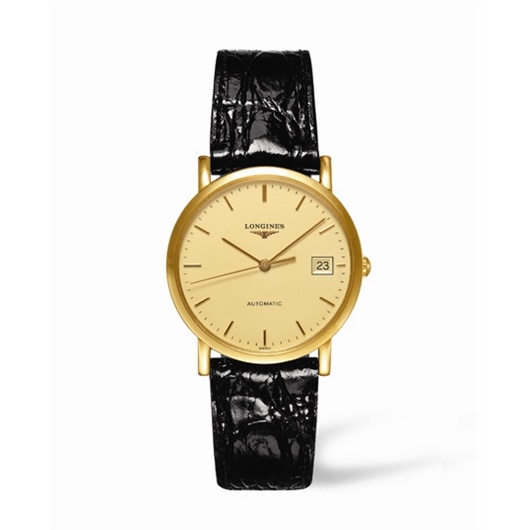 Longines L4.778.6.32.2 : Presence 34.5 Automatic Gold