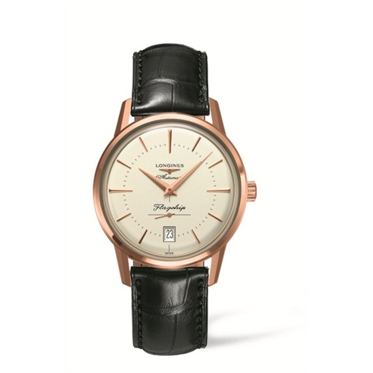 Longines L4.795.8.78.2 : Heritage Flagship Pink Gold