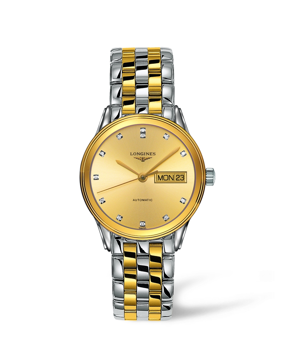 Longines L4.799.3.37.7 : Flagship 35.6 Day Date Two Tone