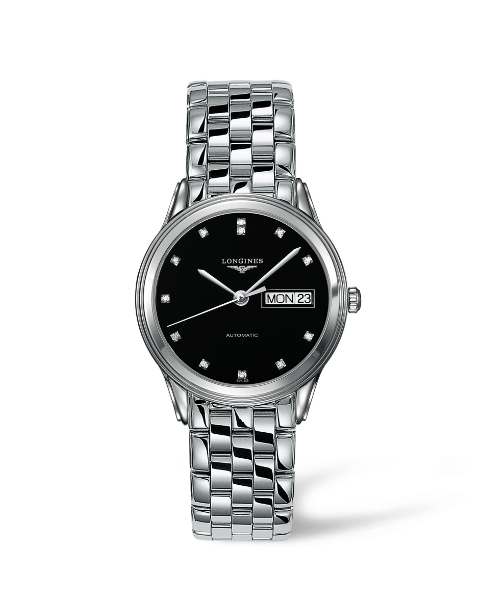 Longines L4.799.4.57.6 : Flagship 35.6 Day Date Stainless Steel