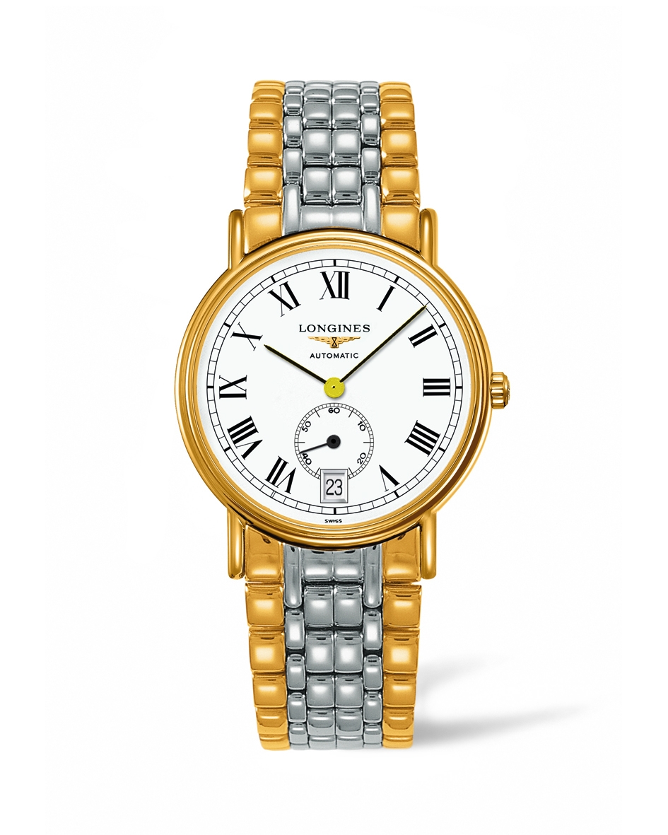 Longines L4.805.2.11.7 : Presence 38.5 Automatic Small Seconds Yellow