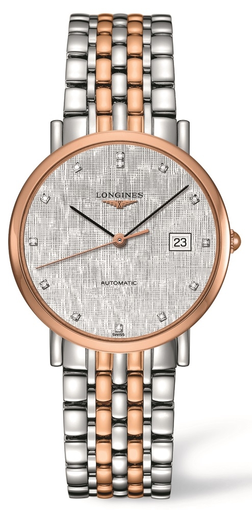 Longines L4.810.5.77.7 : Elegant Collection Automatic 37 Stainless Steel / Red Gold / Silver