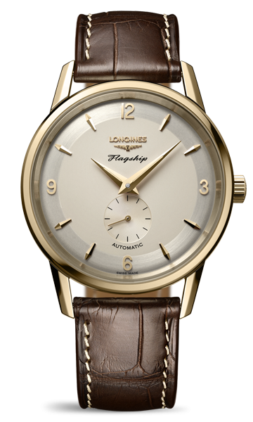 Longines L4.817.6.76.2 : Flagship Heritage 60th Anniversary Yellow Gold