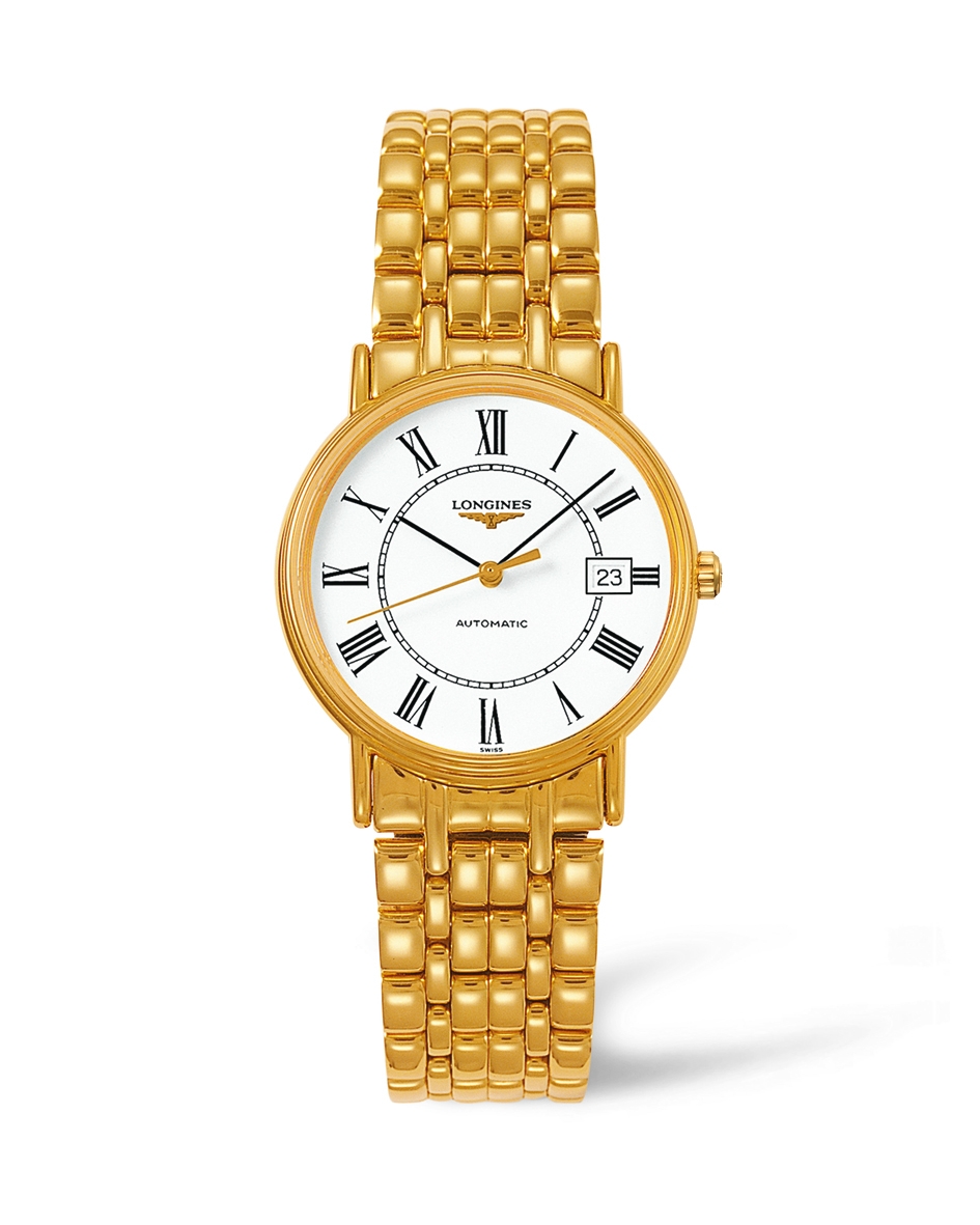 Longines L4.821.2.11.8 : Presence 34.5 Automatic Yellow