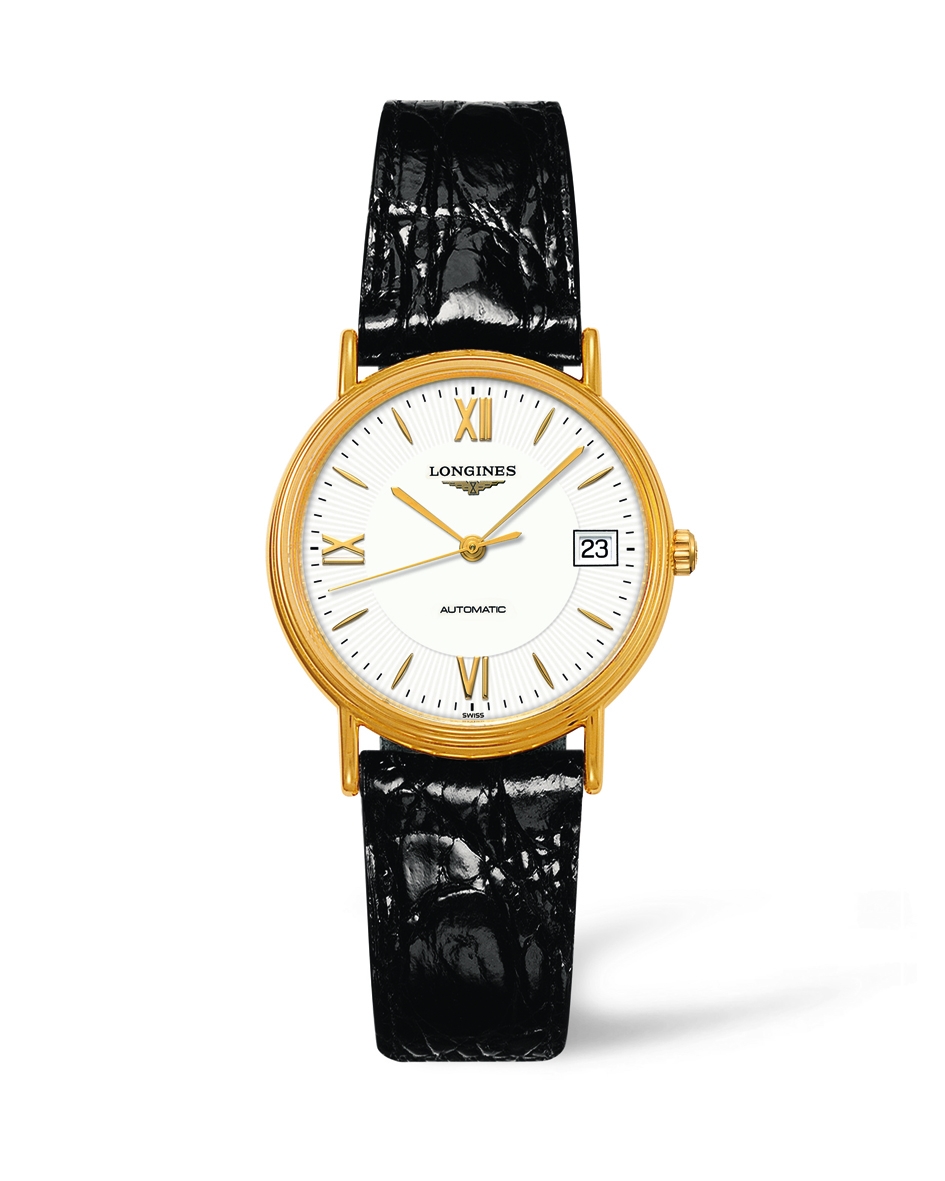 Longines L4.821.2.15.2 : Presence 34.5 Automatic Yellow