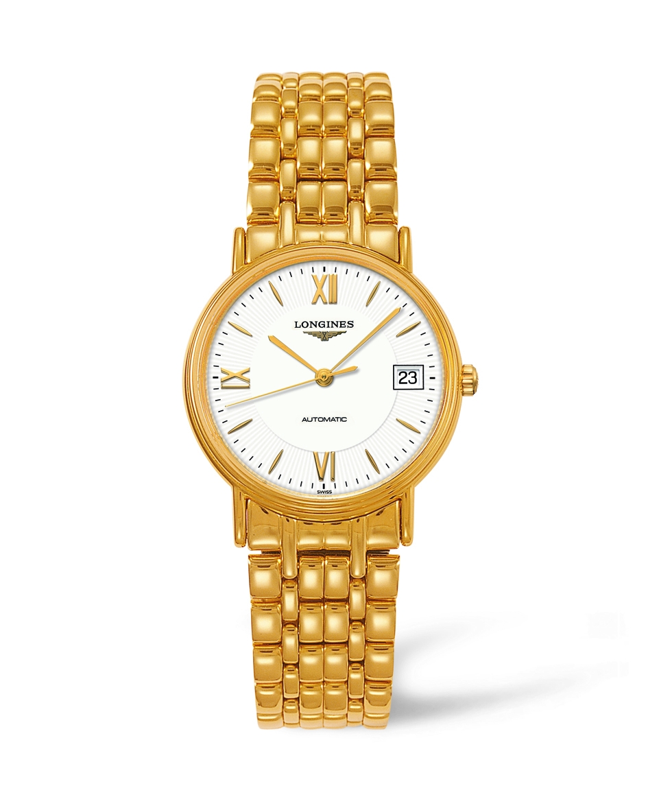 Longines L4.821.2.15.8 : Presence 34.5 Automatic Yellow