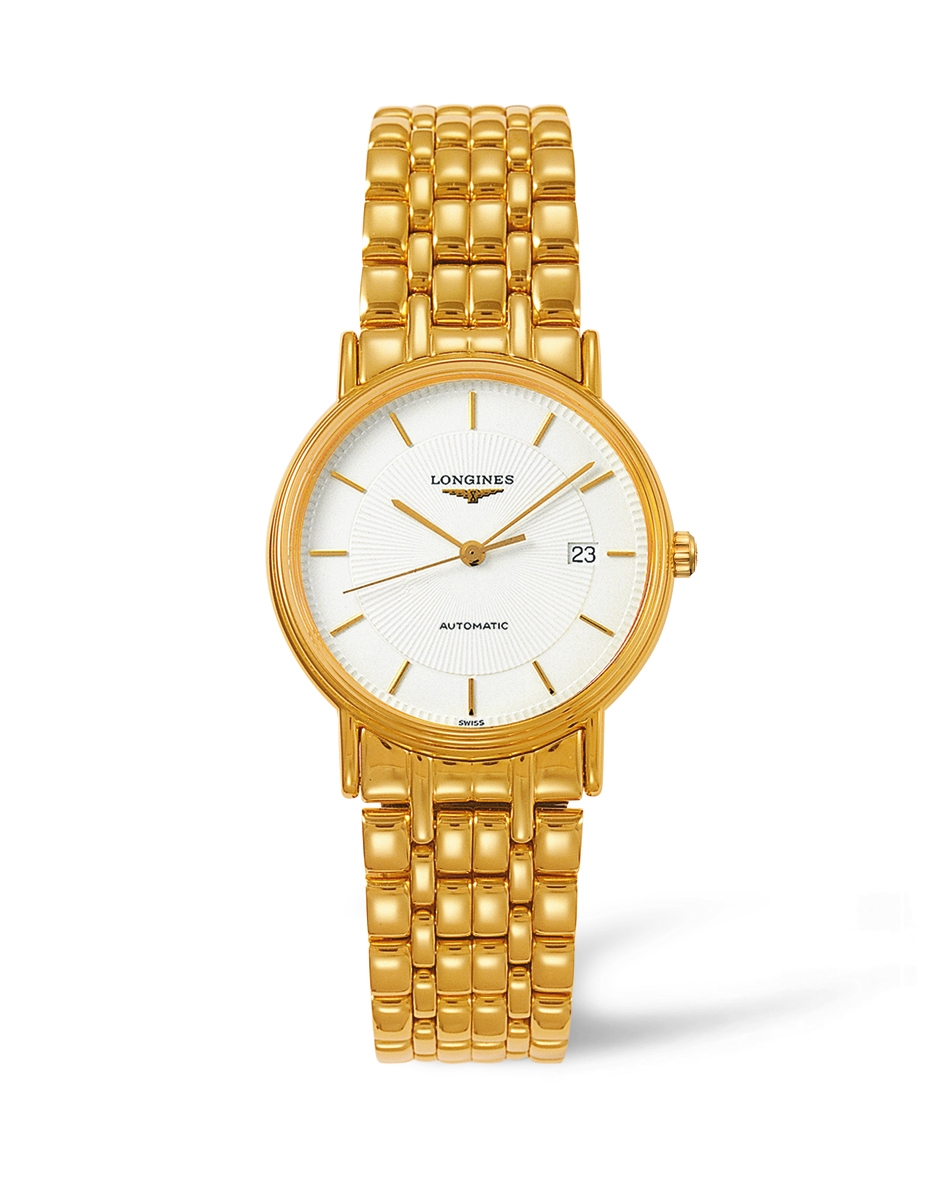 Longines L4.821.2.18.8 : Presence 34.5 Automatic Yellow