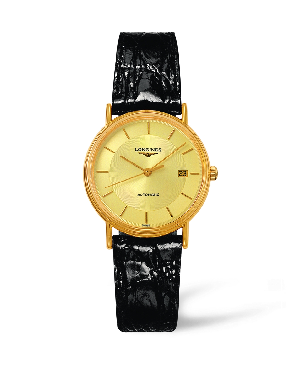 Longines L4.821.2.42.2 : Presence 34.5 Automatic Yellow