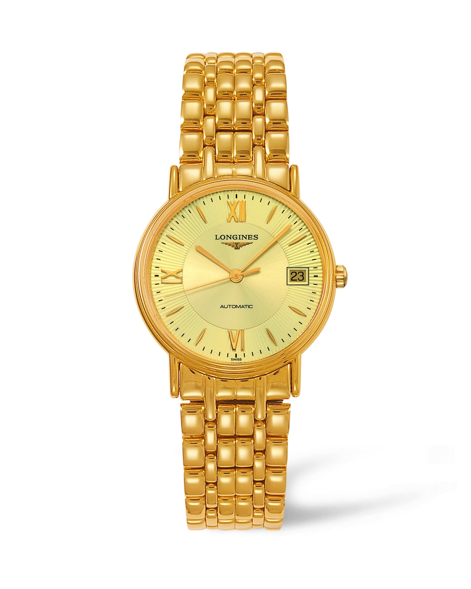 Longines L4.821.2.45.8 : Presence 34.5 Automatic Yellow