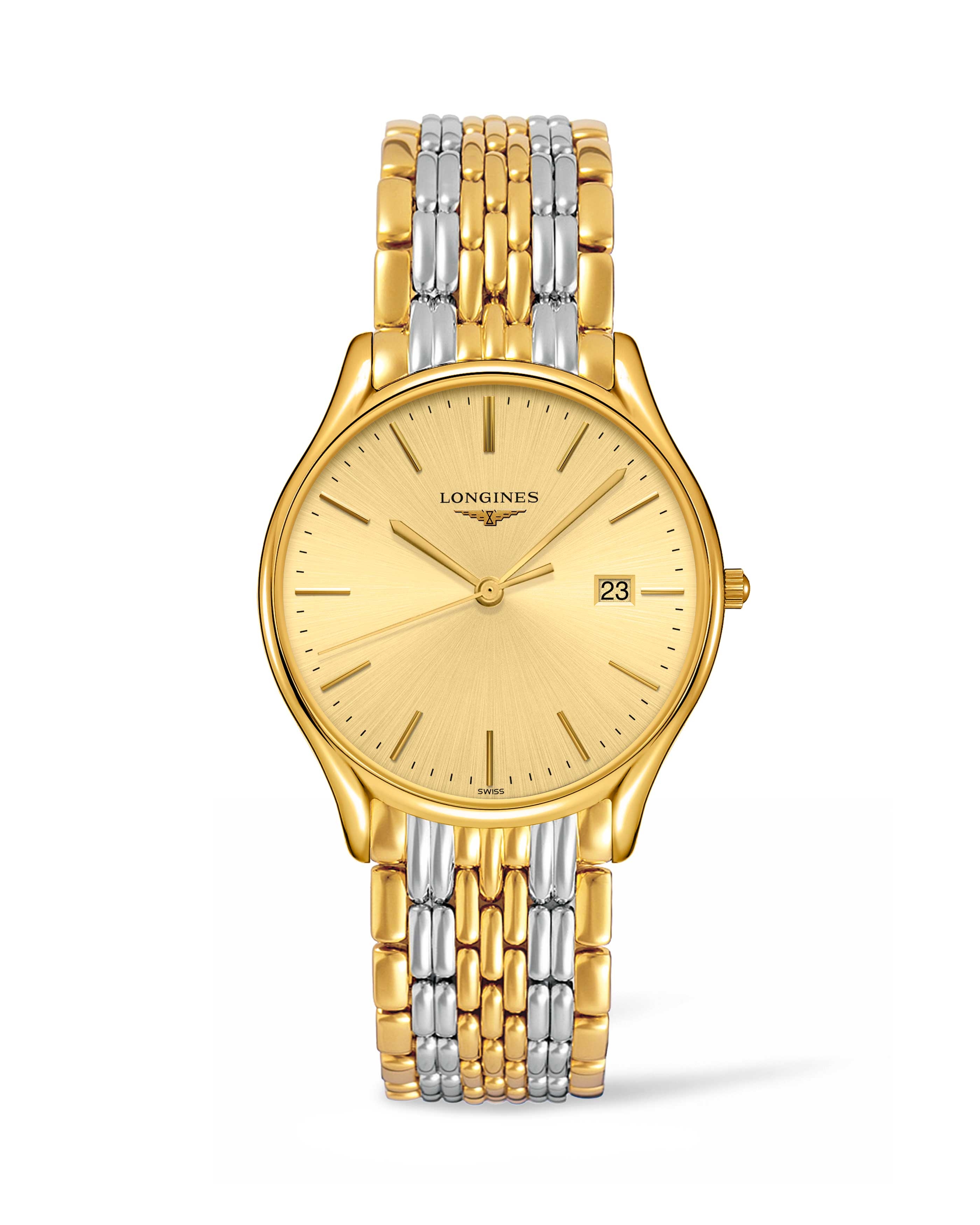 Longines L4.859.2.32.7 : Lyre Quartz 38.5mm Two Tone / Champagne