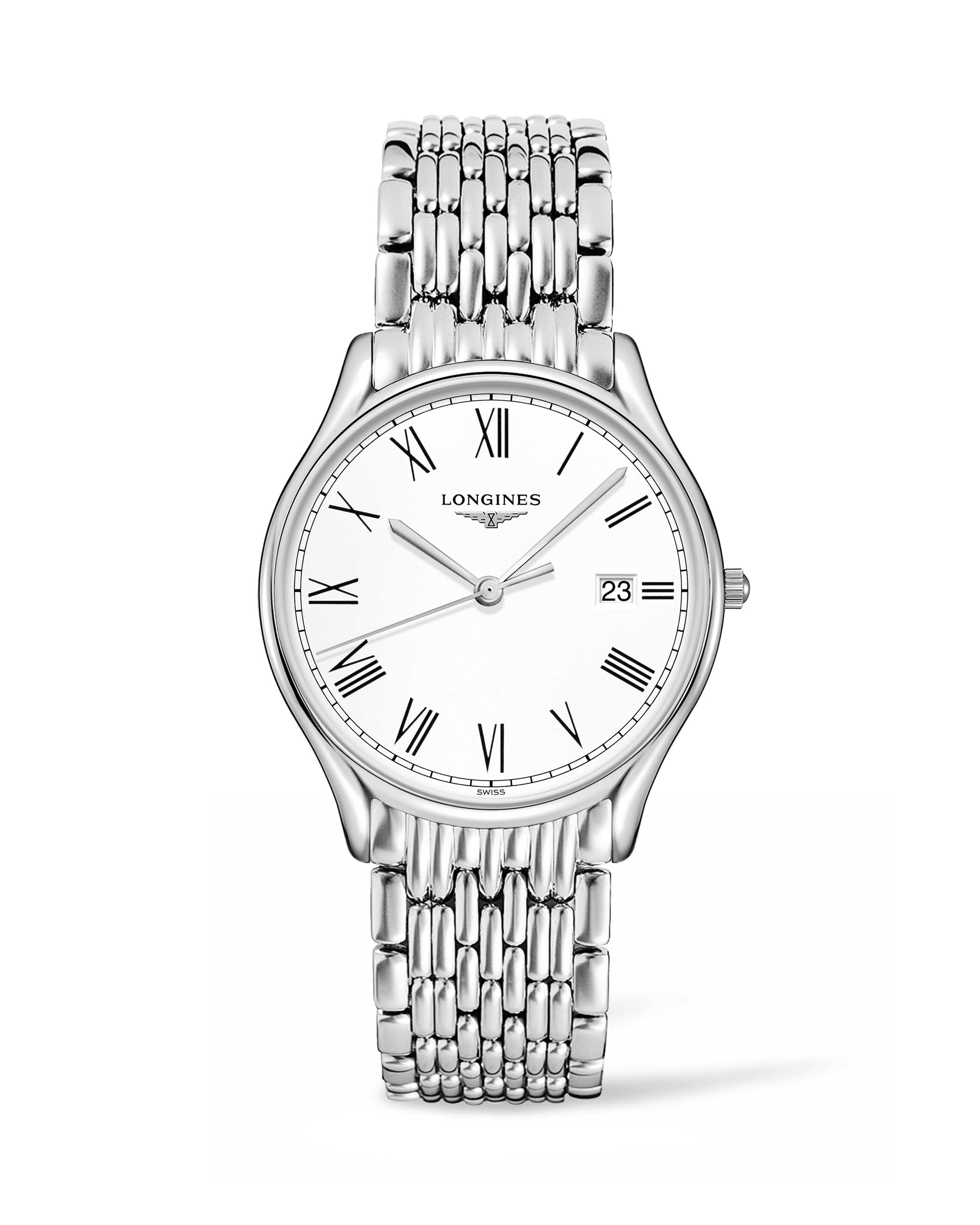 Longines L4.859.4.11.6 : Lyre Quartz 38.5mm Roman / Bracelet