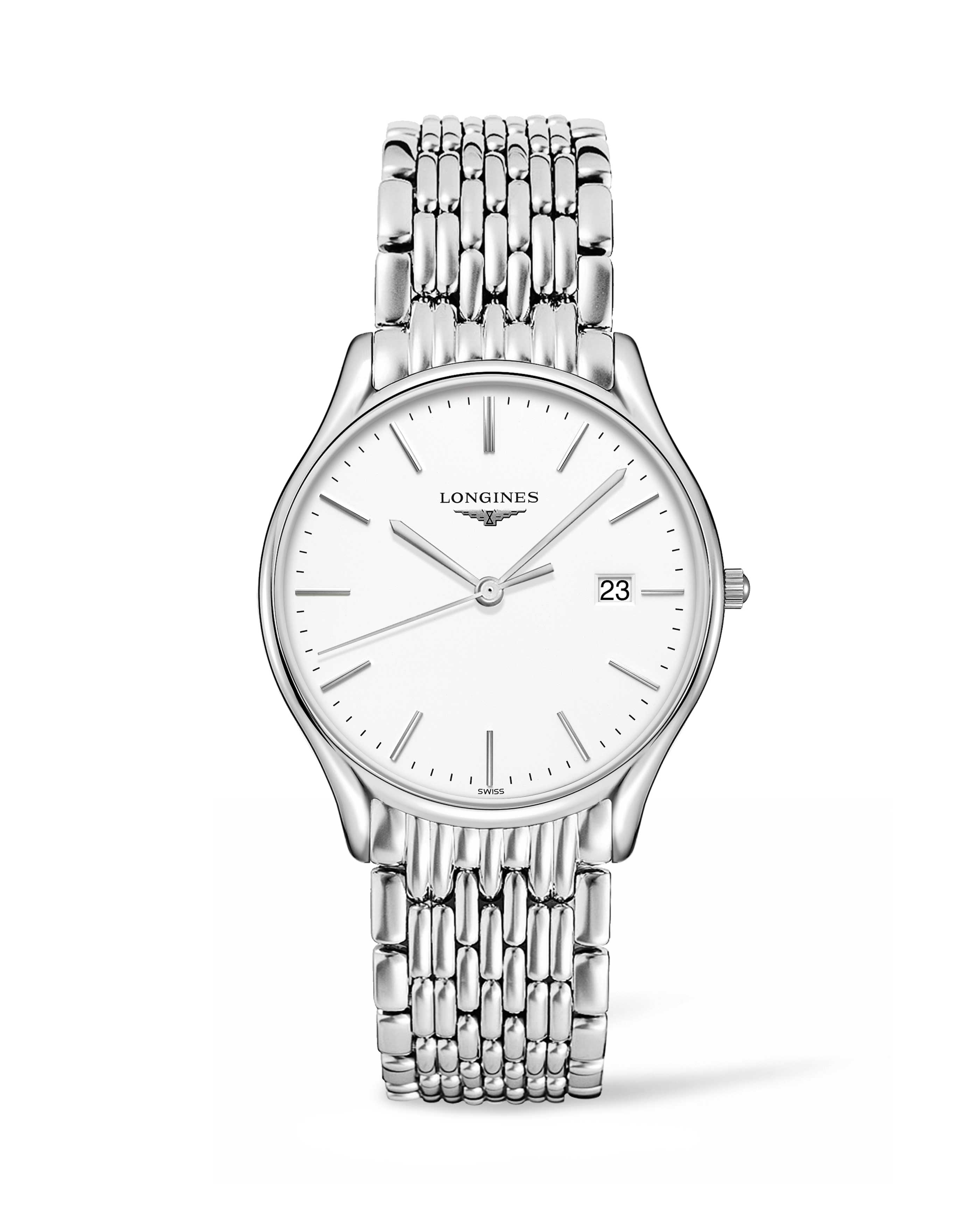 Longines L4.859.4.12.6 : Lyre Quartz 38.5mm White / Bracelet