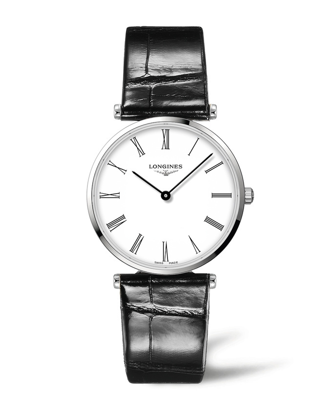 Longines L4.866.4.11.2 : La Grande Classique 38 Stainless Steel / White - Roman