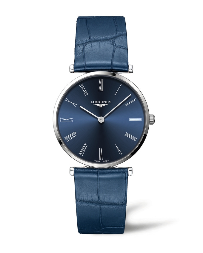 Longines L4.866.4.94.2 : La Grande Classique 38 Stainless Steel / Blue - Roman