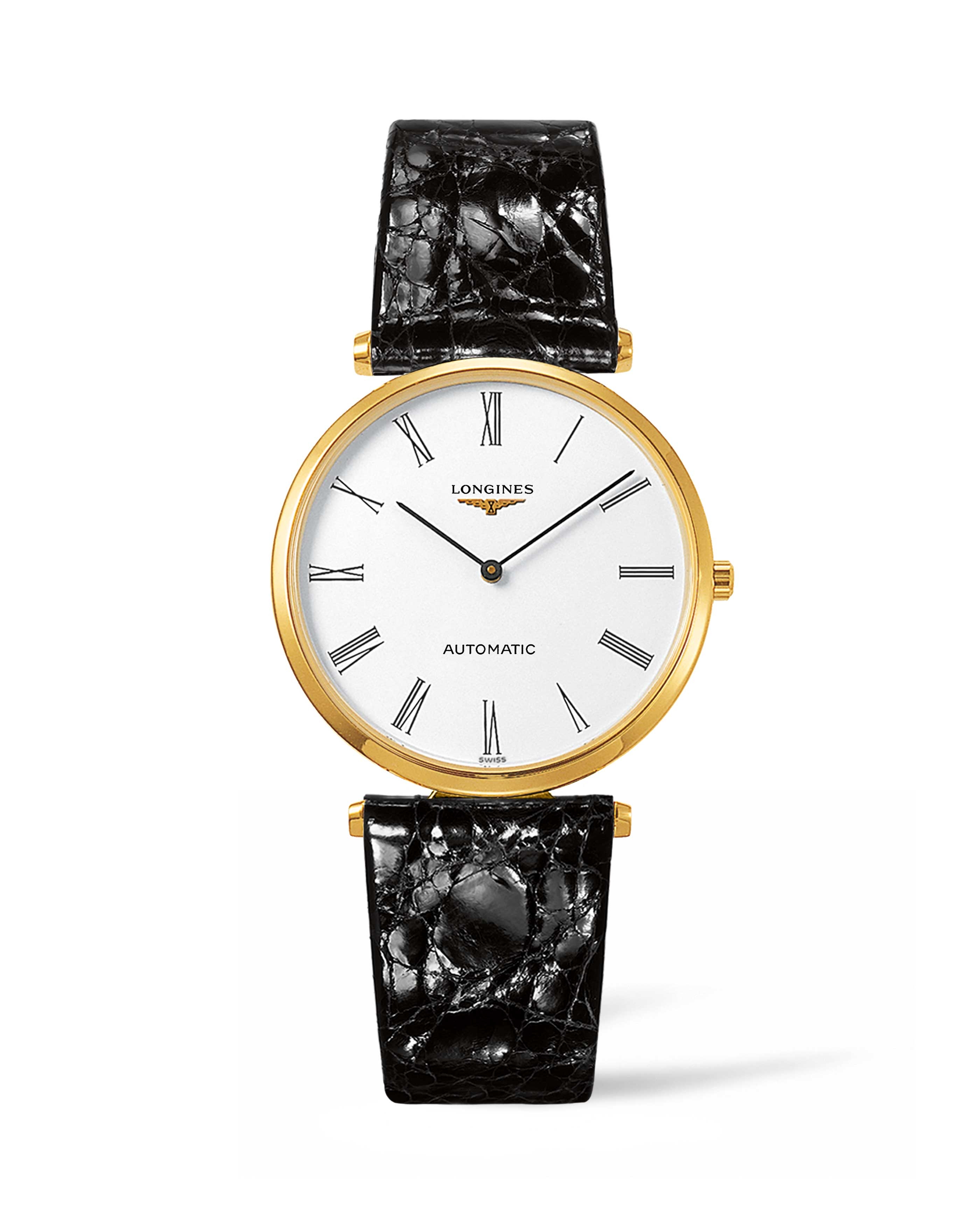 Longines L4.908.2.11.2 : La Grande Classique Automatic 36 Gold / White Roman