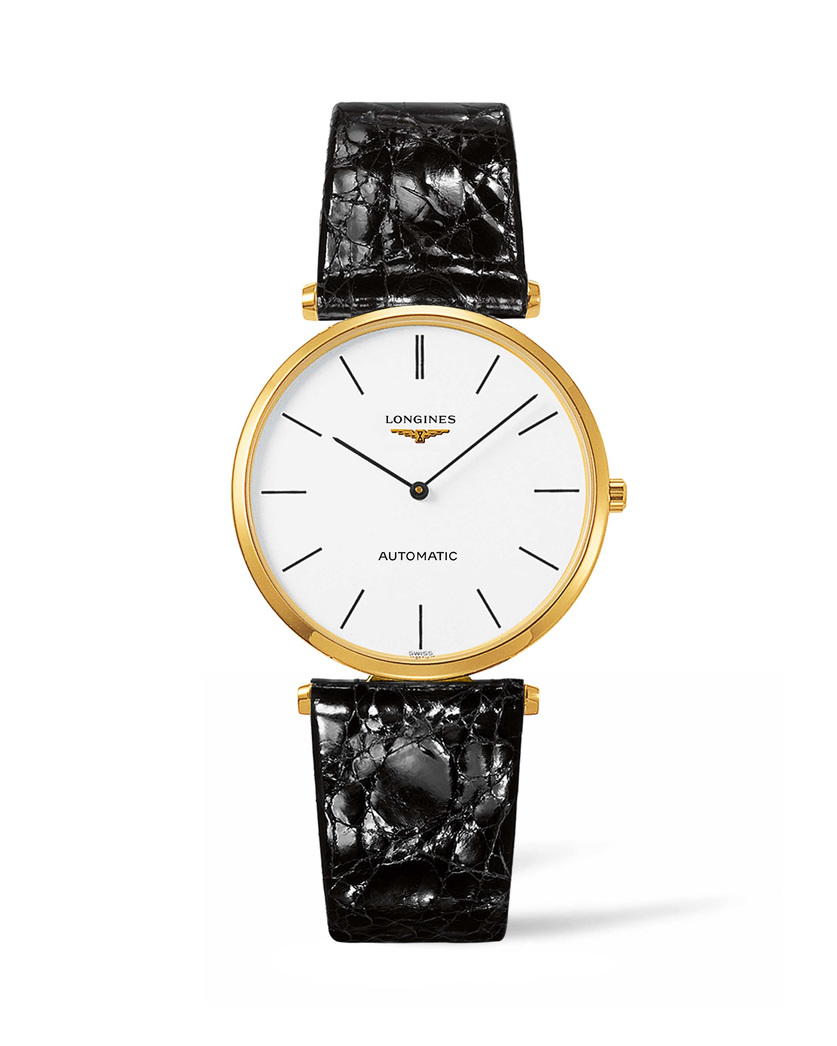 Longines L4.908.2.12.2 : La Grande Classique Automatic 36 Gold / White Stick