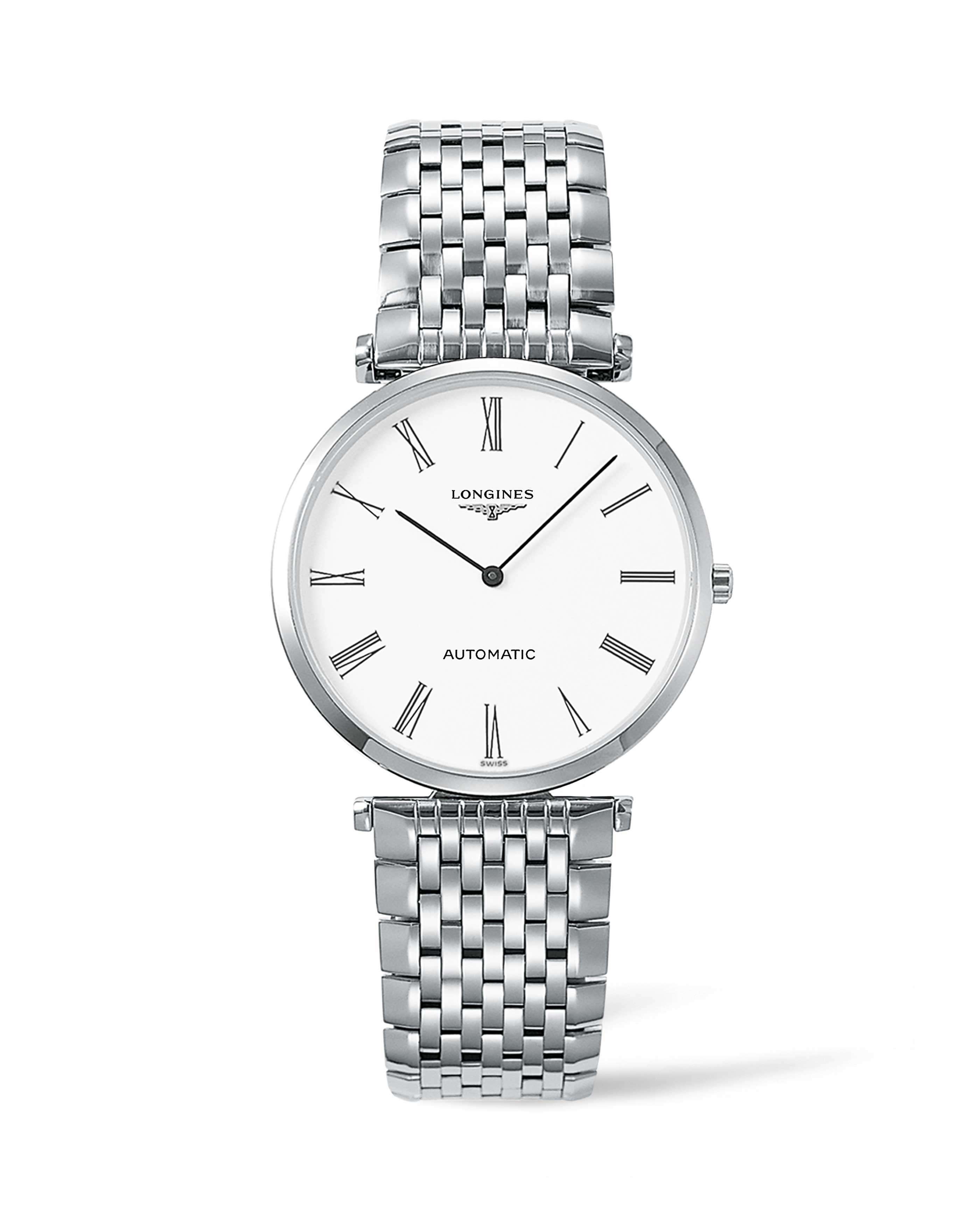Longines L4.908.4.11.6 : La Grande Classique Automatic 36 White Roman / Bracelet