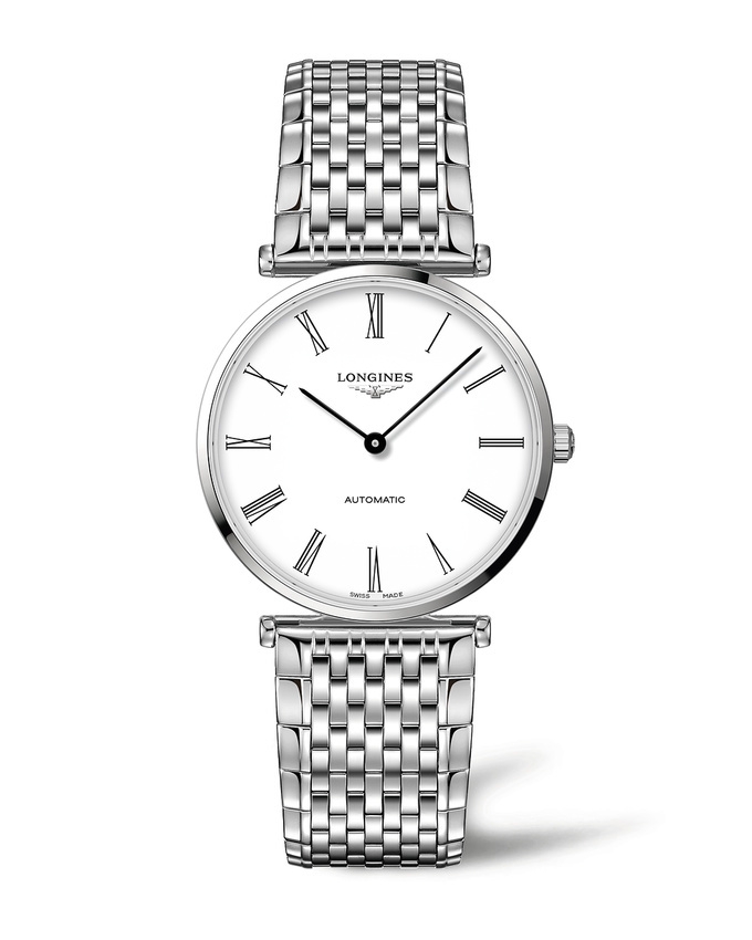 Longines L4.918.4.11.6 : La Grande Classique Automatic 38 Stainless Steel / White - Roman / Bracelet