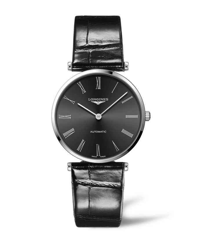 Longines L4.918.4.51.2 : La Grande Classique Automatic 38 Stainless Steel / Grey - Roman