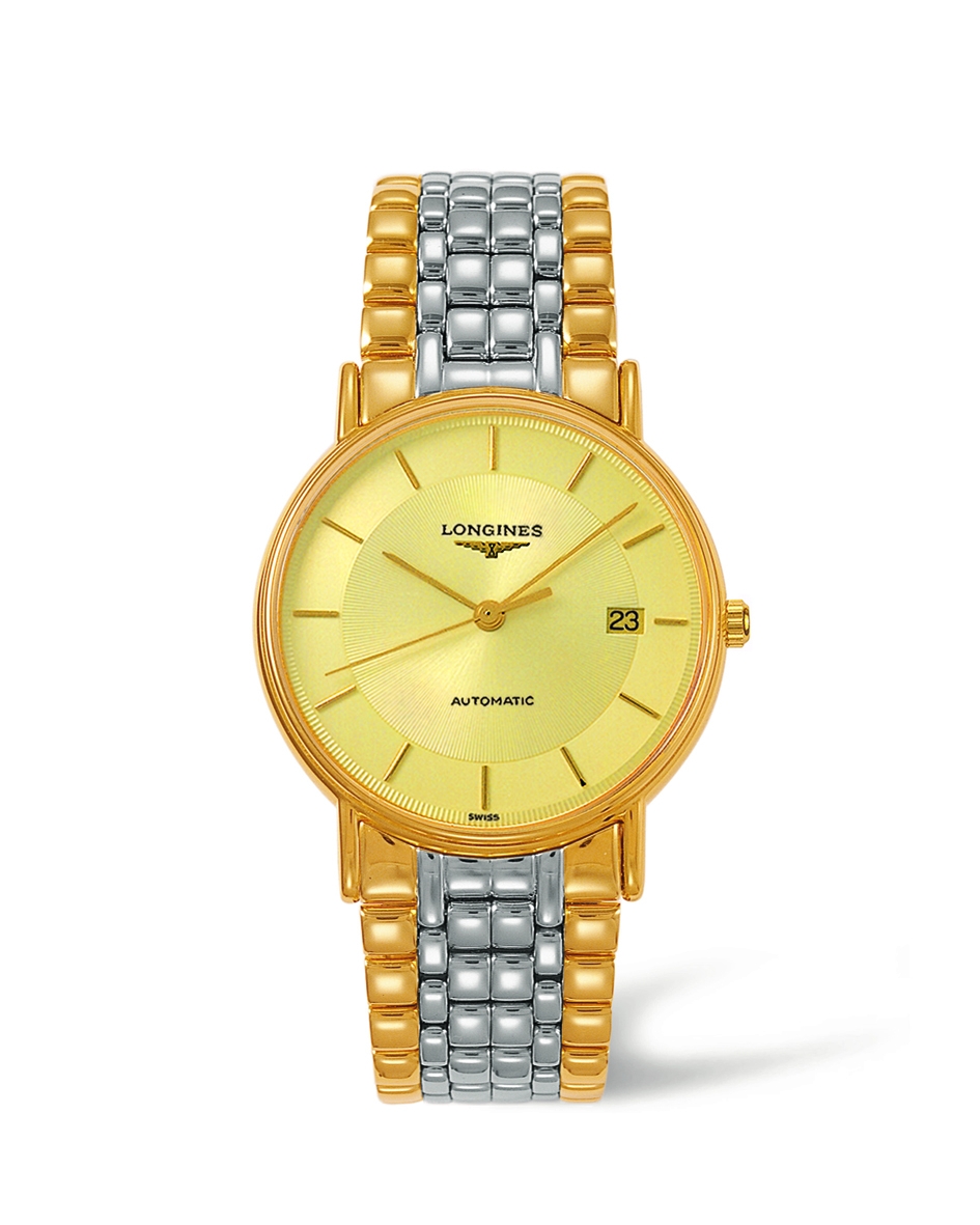 Longines L4.921.2.42.7 : Presence 38.5 Automatic PVD Gold / Champagne / Bracelet