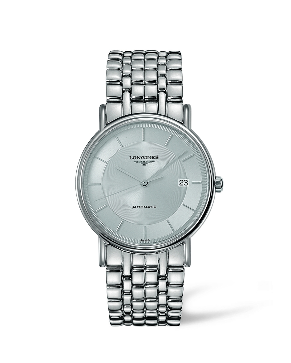 Longines L4.921.4.78.6 : Presence 38.5 Automatic Stainless Steel / Silver / Bracelet