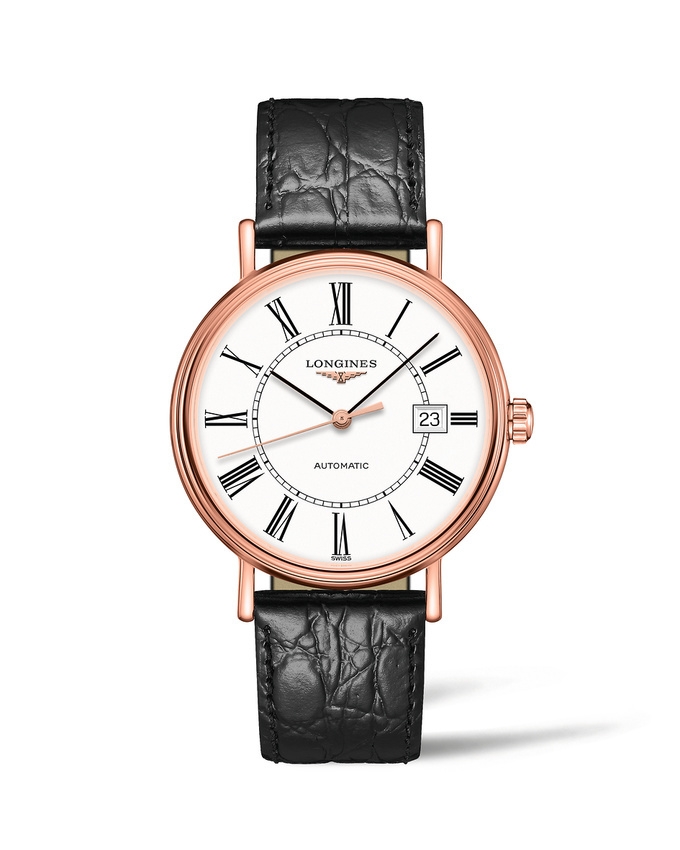 Longines L4.922.1.11.2 : Presence 40 Automatic PVD Red / White - Roman