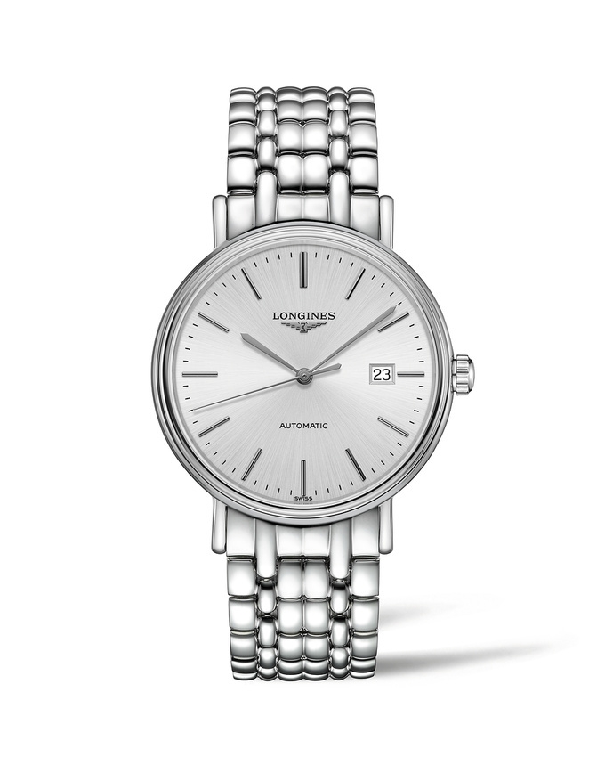 Longines L4.922.4.72.6 : Presence 40 Automatic Stainless Steel / Silver / Bracelet