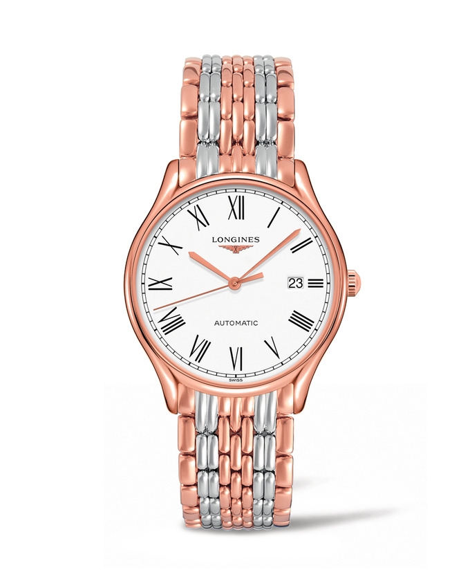 Longines L4.960.1.11.7 : Lyre 38.5 Automatic PVD Red / White - Roman / Bracelet