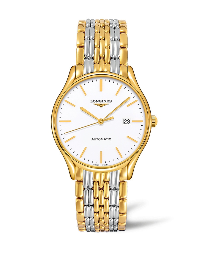 Longines L4.961.2.12.7 : Lyre 40 Automatic PVD Gold / White / Bracelet
