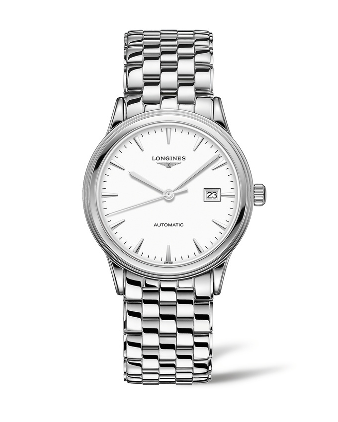 Longines L4.984.4.12.6 : Flagship 40 Stainless Steel / White / Bracelet