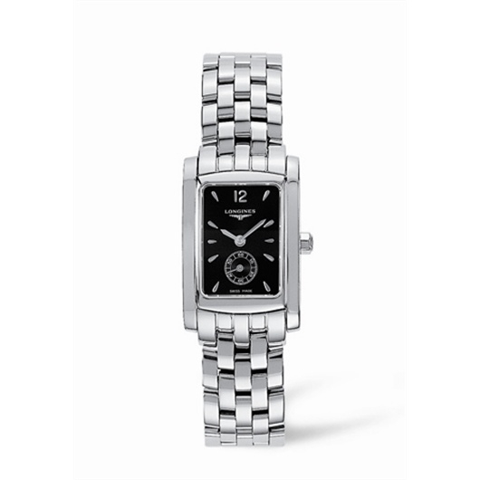 Longines L5.155.4.76.6 : DolceVita 20 Quartz Stainless Steel Black