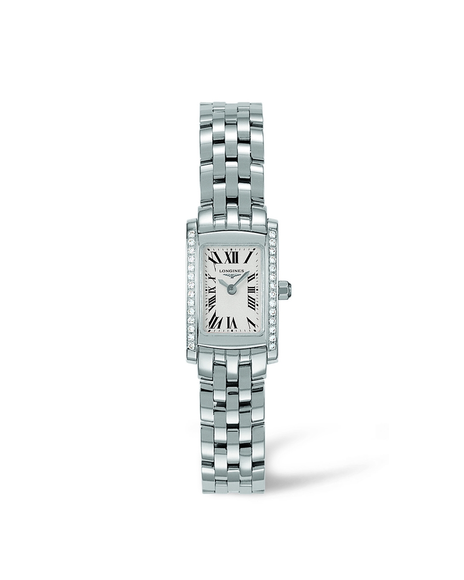 Longines L5.158.0.71.6 : DolceVita 16 Quartz Stainless Steel Diamond Roman