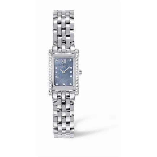 Longines L5.158.0.83.6 : DolceVita 16 Quartz Stainless Steel Diamond Blue