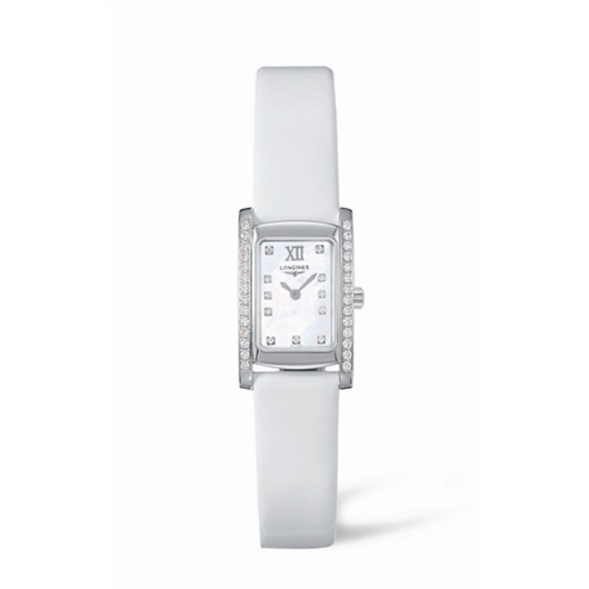 Longines L5.158.0.84.2 : DolceVita 16 Quartz Stainless Steel Diamond MOP