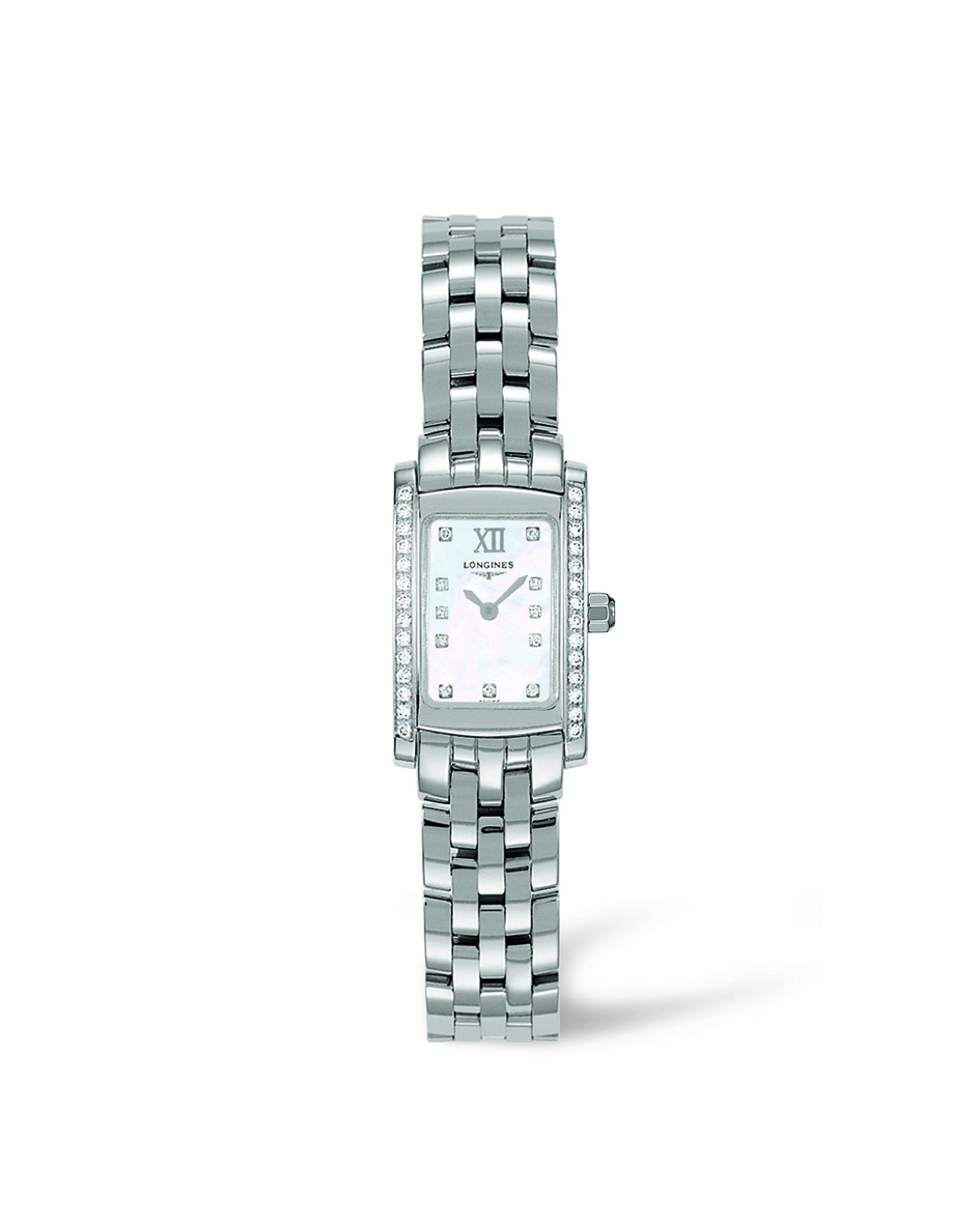Longines L5.158.0.84.6 : DolceVita 16 Quartz Stainless Steel Diamond MOP