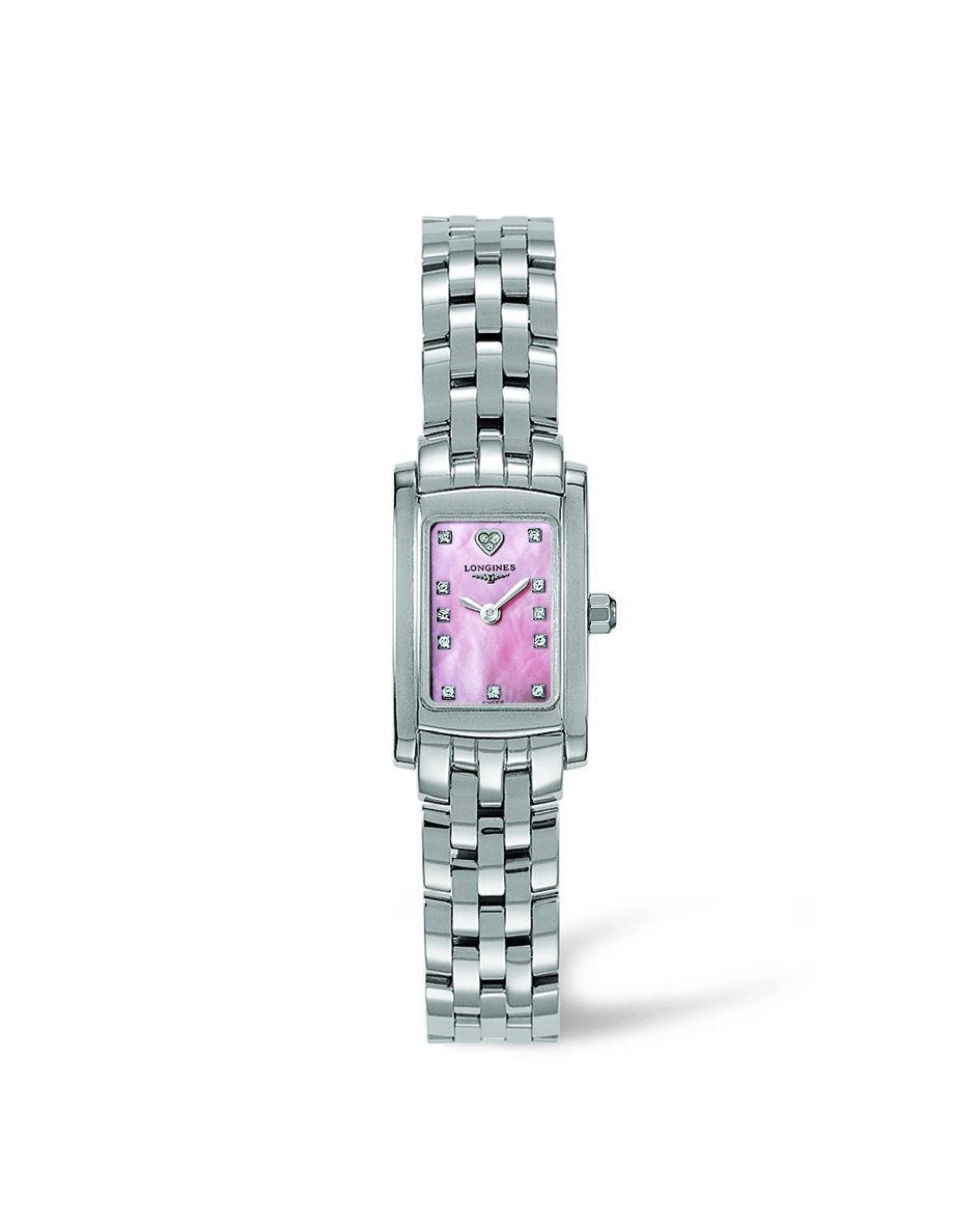 Longines L5.158.4.93.6 : DolceVita 16 Quartz Stainless Steel Pink MOP