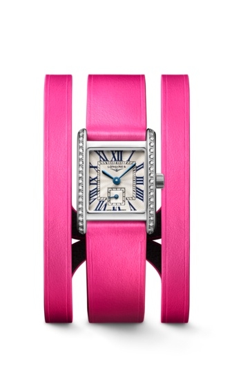 Longines L5.200.0.71.4 : Mini DolceVita 21.5 Quartz Stainless Steel - Diamond / Silver / Triple Cuff Pink XS