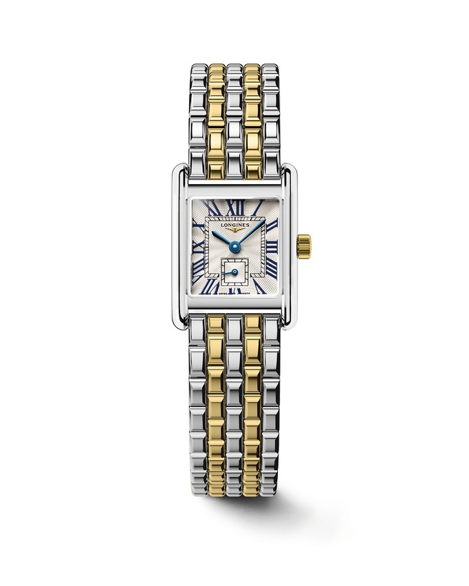 Longines L5.200.5.70.7 : Mini DolceVita 21.5 Quartz Stainless Steel - Yellow Gold / Silver / Bracelet