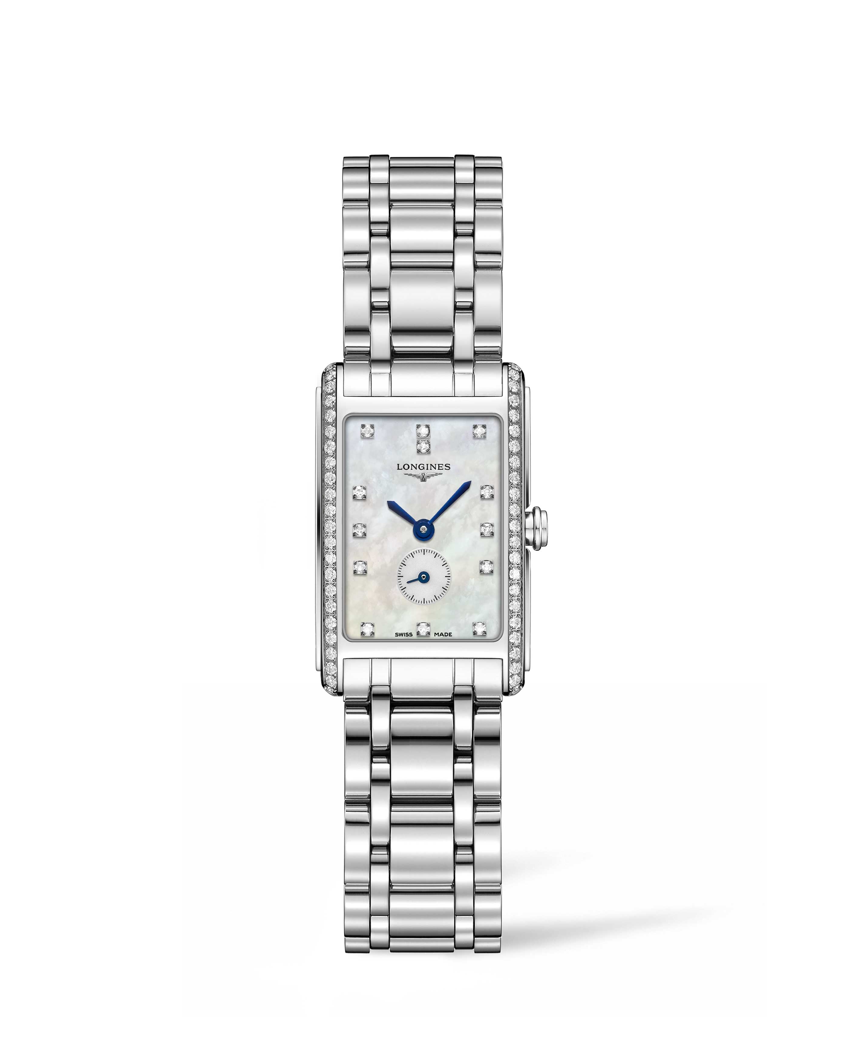 Longines L5.255.0.87.6 : DolceVita 20.5 Quartz Stainless Steel / Diamond / MOP / Bracelet