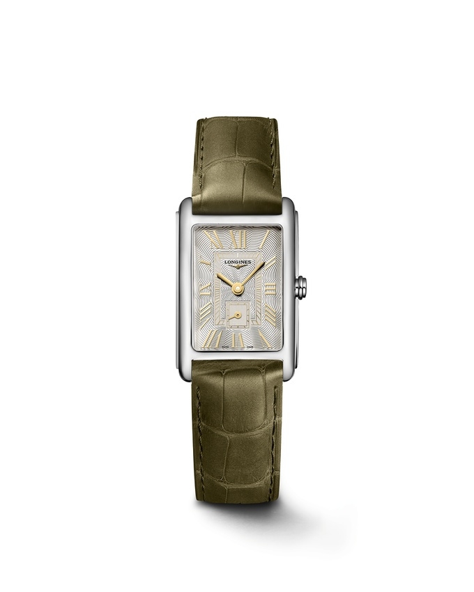 Longines L5.255.4.08.2 : DolceVita 20.8 Quartz Stainless Steel / Ivory Gilt - Roman